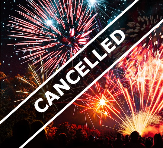 Fireworks cancelled poster